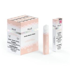 allo ultra 500 2ml disposable white peach razz
