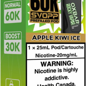 rocky vapor oxbar svopp 60k pod pack apple kiwi ice