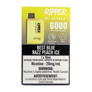 rufpuf ripper 6000 disposable best blue razz peach ice