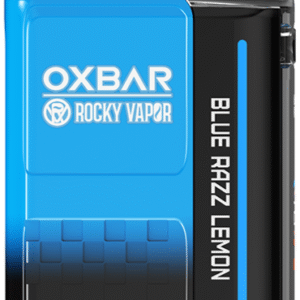 rocky vapor oxbar m20k disposable vape blue razz lemon