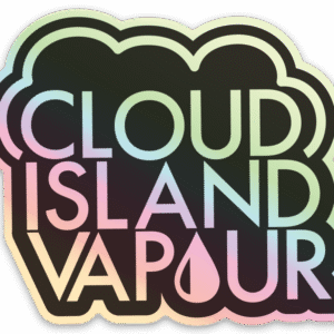 holographic sticker cloud island vapour