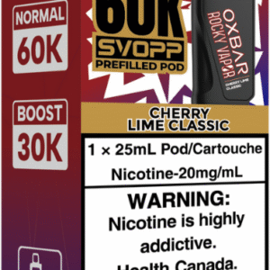 rocky vapor oxbar svopp 60k pod pack cherry lime classic