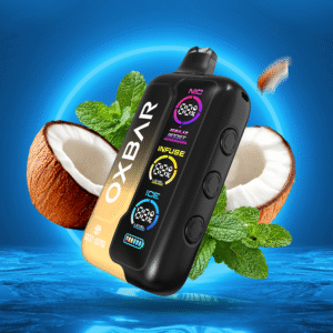 rocky vapor oxbar tri fusion disposable vape coconut ice