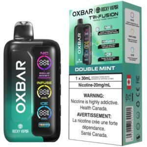 rocky vapor oxbar tri fusion disposable vape double mint