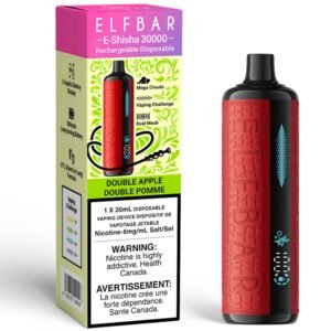 elf bar e shisha 30000 disposable vape double apple