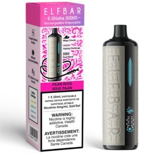 elf bar e shisha 30000 disposable vape paan rose