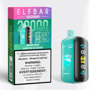 elf bar gh20000 disposable vape miami mint