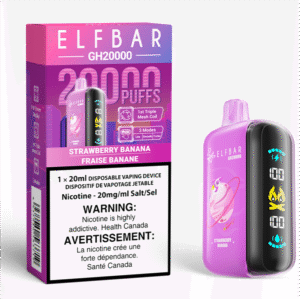 elf bar gh20000 disposable vape strawberry banana