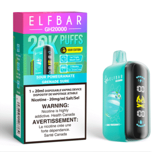 elf bar gh20000 disposable vape sour pomegranate