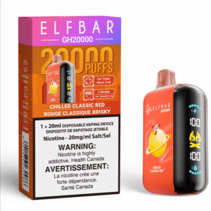 elf bar gh20000 disposable vape chilled classic red