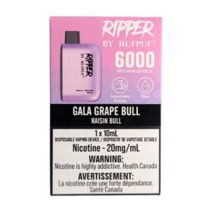 rufpuf ripper 6000 disposable gala grape bull