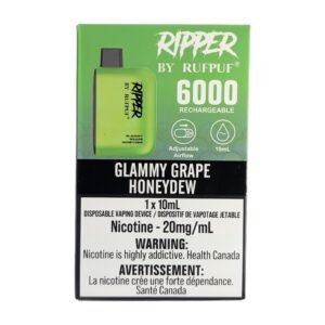 rufpuf ripper 6000 disposable glamy grape honeydew