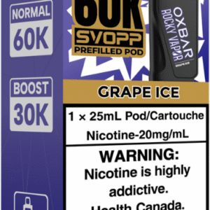 rocky vapor oxbar svopp 60k pod pack grape ice