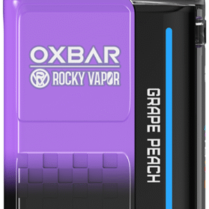 rocky vapor oxbar m20k disposable vape grape peach