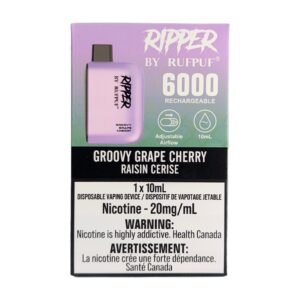 rufpuf ripper 6000 disposable groovy grape cherry