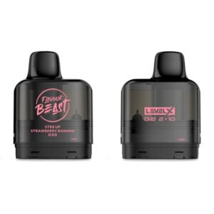 flavour beast level x g2 pod str8 up strawberry banana iced