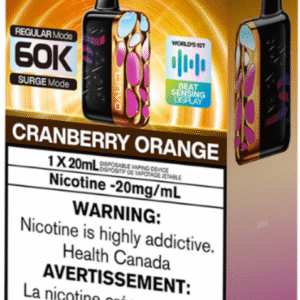 linvo rave 60000 pro disposable vape cranberry orange