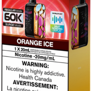 linvo rave 60000 pro disposable vape orange ice