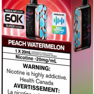linvo rave 60000 pro disposable vape peach watermelon