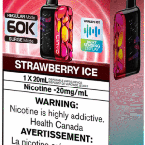 linvo rave 60000 pro disposable vape strawberry ice