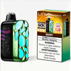 linvo rave 60000 pro disposable vape berry