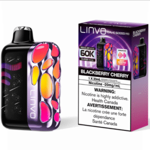 linvo rave 60000 pro disposable vape blackberry cherry