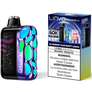 linvo rave 60000 pro disposable vape blueberry raspberry lemon