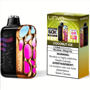 linvo rave 60000 pro disposable vape coconut ice