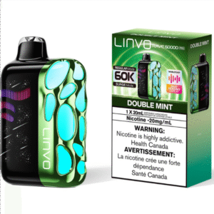 linvo rave 60000 pro disposable vape double mint
