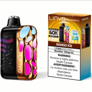 linvo rave 60000 pro disposable vape mango ice