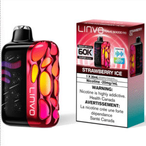 linvo rave 60000 pro disposable vape strawberry ice