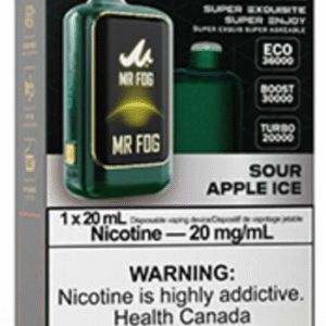 mr fog nova 36k disposable vape sour apple ice