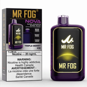 mr fog nova 36k disposable vape triple berry ice