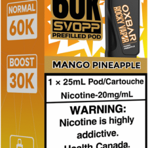 rocky vapor oxbar svopp 60k pod pack mango pineapple