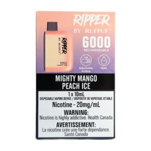 rufpuf ripper 6000 disposable mighty mango peach ice