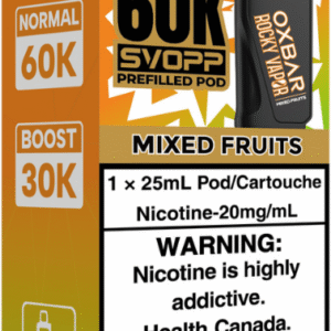 rocky vapor oxbar svopp 60k pod pack mixed fruits