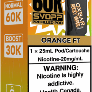 rocky vapor oxbar svopp 60k pod pack orange ft