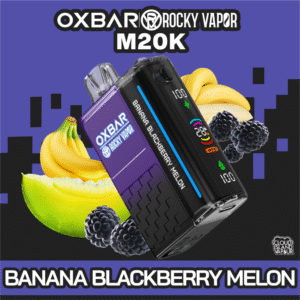 rocky vapor oxbar m20k disposable vape banana blackberry melon
