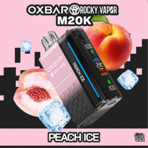rocky vapor oxbar m20k disposable vape peach ice