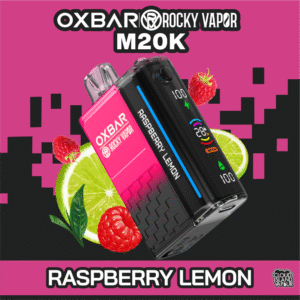 rocky vapor oxbar m20k disposable vape raspberry lemon
