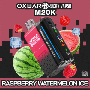 rocky vapor oxbar m20k disposable vape raspberry watermelon ice