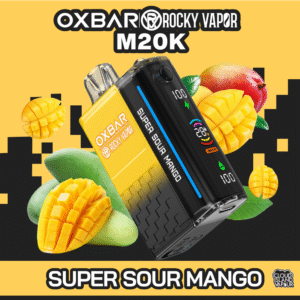 rocky vapor oxbar m20k disposable vape super sour mango