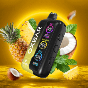 rocky vapor oxbar tri fusion disposable vape pineapple coconut ice