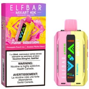 elf bar mixart 40k disposable vape pineapple peach ice