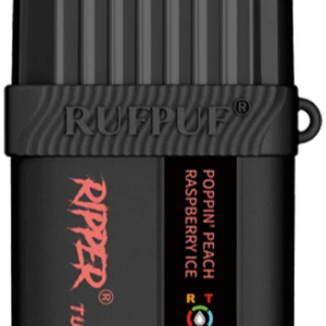 ripper turbo 12k disposable vape poppin peach raspberry ice