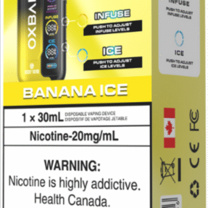 rocky vapor oxbar tri fusion disposable vape banana ice
