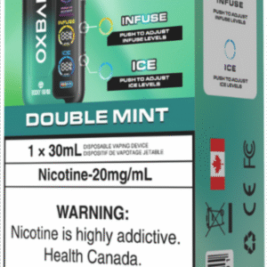 rocky vapor oxbar tri fusion disposable vape double mint