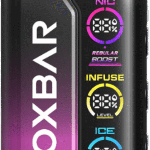 rocky vapor oxbar tri fusion disposable vape peach berry