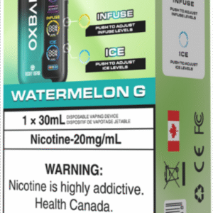 rocky vapor oxbar tri fusion disposable vape watermelon g