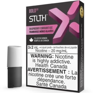 stlth x pod pack raspberry currant ice